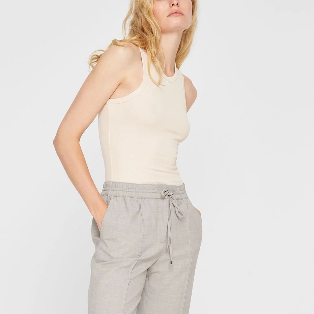 Racerback Ribbed Tank - Brand New - NEVER WORN - Crystal Grey